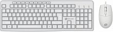 Клавиатура + мышь Оклик S650 клав:белый мышь:белый USB (1875257)