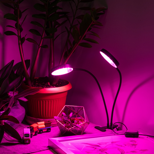 Светильник светодиодный ЭРА для растений на прищепке FITO-20W-АLED-R красно-синего спектра 20 Вт черный (1/12) (Б0053290) фото 5