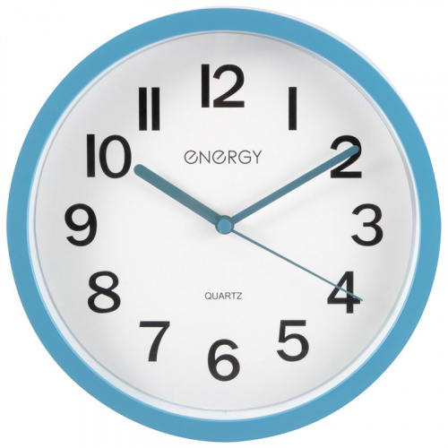 Часы настенные кварцевые ENERGY модель ЕС-139 синие (1/20) (102261) фото 5