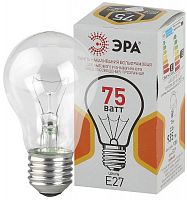 Лампа ЭРА накаливания A50 груша 75Вт 230В Е27 цв. упаковка (10/100/3600)