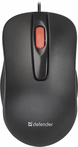Мышь проводная DEFENDER Point MM-756, USB, 3 кнопки, 1000 dpi, блистер, черный (1/40) (52756) фото 2