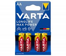 Элемент питания VARTA  LR6 LONGLIFE MAX POWER   (4 бл)  (4/80/400) (04706101404)