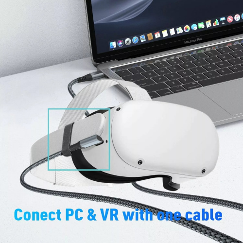 VR кабель USB3.2 Gen1 CM/CM 5GBs для Oculus 5м, VCOM <CU414M-5M> (1/50) (CU414M-5.0) фото 7