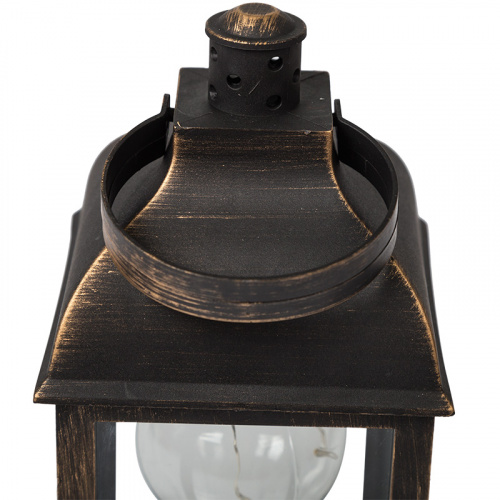 Фонарь декоративный NEON-NIGHT с лампочкой, бронзовый корпус, размер 10.5х10.5х22,5 см, цвет ТЕПЛЫЙ БЕЛЫЙ (1/12) (513-053) фото 12