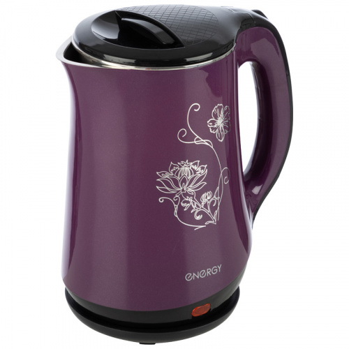 Чайник ENERGY E-265 (1,8 л, диск) фиолетовый, двойной корпус фото 5