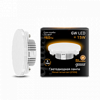 Лампа светодиодная GAUSS GX53 6W 460lm 3000K 1/10/100 (108008106)