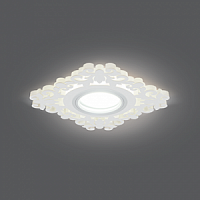 Светильник светодиодный GAUSS Backlight BL131 Квадрат/узор. Белый, Gu5.3, 3W, 3000K 1/40