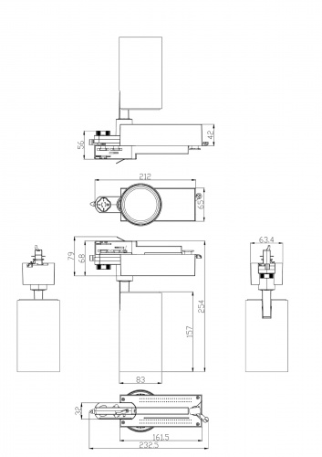 Светильник ЭРА трековый трехфазный SТR-30-36-30K-W30 узкий луч 3000K белый (1/20) (Б0049773) фото 4