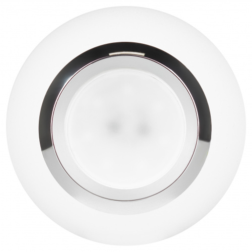 Светильник ЭРА потолочный подвесной PL32 WH/CH MR16 GU10 круг белый, хром (1/50) (Б0061379) фото 4