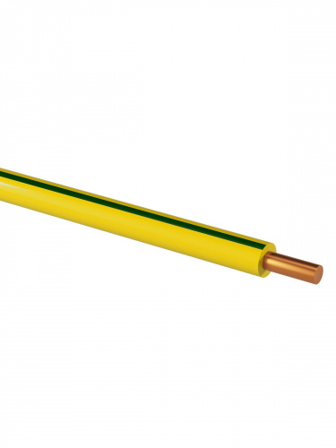 Провод TDM ПуВ (ПВ-1) 1х6,0 ГОСТ (200м), желто-зеленый (SQ0124-0237) фото 3