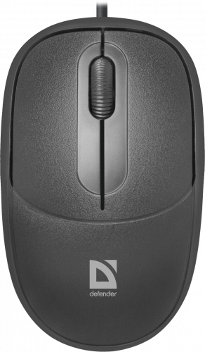 Мышь проводная DEFENDER Datum MS-980, USB, 3 кнопки, 1000 dpi, черный (1/40) (52980) фото 2