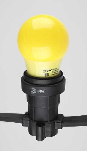 Лампа светодиодная ЭРА STD ERAYL50-E27 E27 / Е27 3Вт груша желтый для белт-лайт (1/100) фото 5