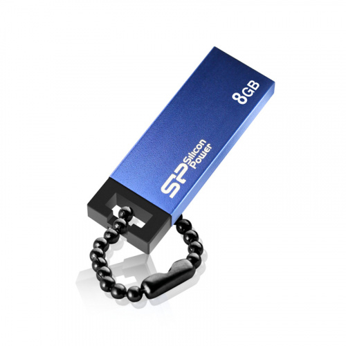 Флеш-накопитель USB  8GB  Silicon Power  Touch 835  синий  металл (SP008GBUF2835V1B) фото 2