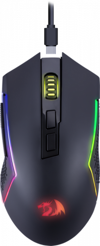 Беспроводная игровая мышь REDRAGON Trident RGB, 8000 DPI, б.п 3 режима, черный  (1/40) (71431) фото 4