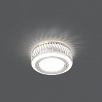 Светильник светодиодный GAUSS Backlight BL086 Кругл. Белый/Белый, Gu5.3, 3W, 3000K 1/30