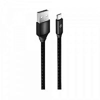 Кабель OXION DCC218  для  Samsung USB 2.0 (M) - Micro-USB (M), чёрный в оплётке, 1м  (1/30) (OX-DCC218BK)