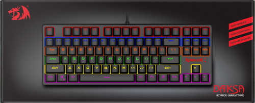Клавиатура механическая игровая Redragon Daksa RU, Rainbow, Full Anti-Ghosting, черный (1/10) (78308) фото 11