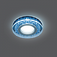 Светильник светодиодный GAUSS Backlight BL047 Кругл. Черный/Кристалл/Хром, Gu5.3, 4100K 1/40