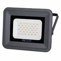 Прожектор светодиодный WOLTA WFLY-30W/06 30Вт 3000K IP65 2700лм серый 180x172/130x32 1/20