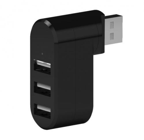 Разветвитель RITMIX CR-2301, черный, USB 2.0, 3 порта (1/100) (80000848) фото 3