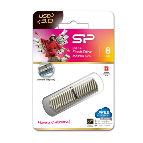 Флеш-накопитель USB 3.0  8GB  Silicon Power  Marvel M50  шампанское (SP008GBUF3M50V1C) фото 7