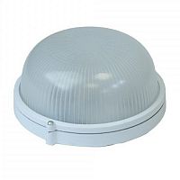 Светильник ЭРА НБП 03-100-001 Акватермо алюминий/стекло IP54 E27 max 100Вт D240 круг белый (1/8) (Б0048420)