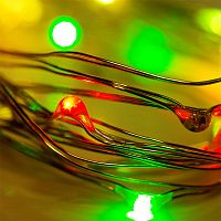 Гирлянда NEON-NIGHT "Роса" 2 м, 20 LED, цвет свечения МУЛЬТИКОЛОР (1/250) (303-009-1)