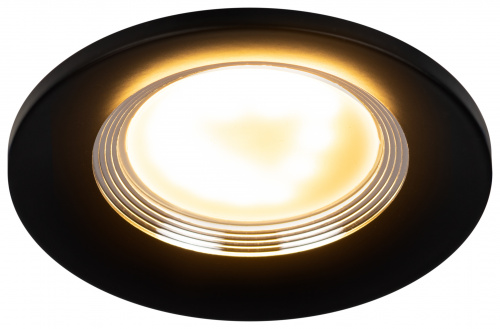 Светильник ЭРА встраиваемый алюминиевый KL107 BK/SL MR16 GU5.3 черный серебро (1/100) (Б0061098) фото 6