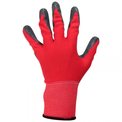 Перчатки хозяйственные PARK EL-C3032, размер 10 (XL), цв. красный с серым (12/120) фото 3