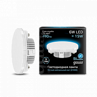 Лампа светодиодная GAUSS GX53 6W 490lm 4100K 1/10/100 (108008206)