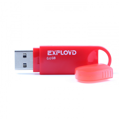 Флеш-накопитель USB  64GB  Exployd  570  красный (EX-64GB-570-Red) фото 2