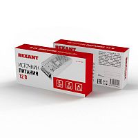 Блок питания REXANT 220 V AC/12 V DC 12,5 A 150 W с разъемами под винт, без влагозащиты (IP23), защитный кожух (1/25)