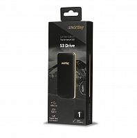 Внешний SSD  Smart Buy  1 TB  S3 Drive чёрный, 1.8", USB 3.0 (SB1024GB-S3DB-18SU30)