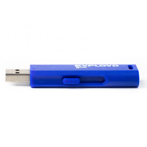 Флеш-накопитель USB  8GB  Exployd  580  синий (EX-8GB-580-Blue) фото 3