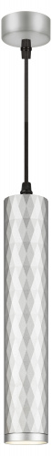 Светильник ЭРА потолочный подвесной PL15 SL MR16 GU10 цилиндр серебро (1/25) (Б0061377)