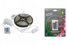 Комплект светодиодной ленты TDM SMD5050-30 LED/м-12 В-7,2 Вт/м-IP20-RGB (5 м), 24 Вт, IR-контроллер (SQ0331-0226)