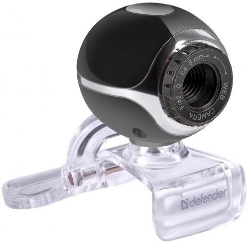Веб-камера DEFENDER C-090, 0.3 Мп., USB 2.0, встроен. Микрофон, чёрная (1/50) (63090) фото 9