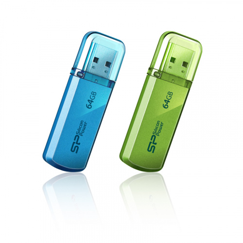 Флеш-накопитель USB  64GB  Silicon Power  Helios 101  голубой (SP064GBUF2101V1B) фото 5