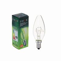 Лампа FAVOR накаливания B36 свеча 60Вт E14 230В прозрачная (1/100)