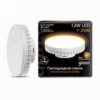 Лампа светодиодная GAUSS GX70 12W AC150-265V 2700K 1/10/50 (131016112)