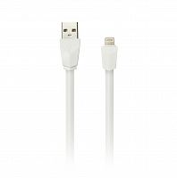 Кабель SMART BUY USB - 8-pin для Apple, плоский,  белый, 1м (iK-512r white) (1/60)