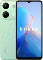 Смартфон Infinix X6515 Smart 7 64Gb 3Gb зеленый моноблок 3G 4G 2Sim 6.6" 720x1612 Android 12 13Mpix 802.11 a/b/g/n/ac GPS GSM900/1800 GSM1900 TouchSc 