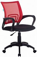 Кресло Бюрократ CH 696 красный TW-35N сиденье черный TW-11 сетка/ткань крестов. пластик (CH 696 #R)