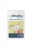 Флеш-накопитель USB  8GB  OltraMax  330  белый (OM-8GB-330-White)