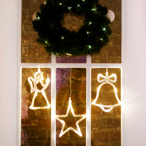Фигура светодиодная NEON-NIGHT "Ангелок" на присоске с подвесом, цвет ТЕПЛЫЙ БЕЛЫЙ (1/12) фото 9