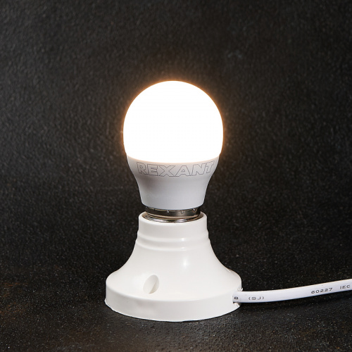 Лампа светодиодная REXANT Шар (GL) 11,5 Вт E27 1093 лм 2700 K теплый свет (1/10/100) фото 2