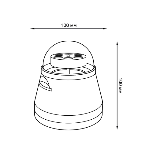 Светильник-ночник GAUSS со сменной проекцией с кабелем электропитания и выключателем, 4W, белый(1/50) (DIY0011) фото 2