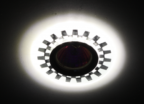 Светильник ЭРА декор cо светодиодной подсветкой MR16, зеркальный (1/50/1800) DK LD47 SL /1 фото 2