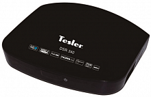 Приемник ТВ Tesler DSR-340 DVB-T/T2, USB, без дисплея, черный. 