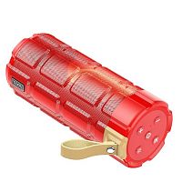 Колонка портативная HOCO, HC7, Pleasant, пластик, Bluetooth, FM, TF, AUX, TWS, цвет: красный (1/30)